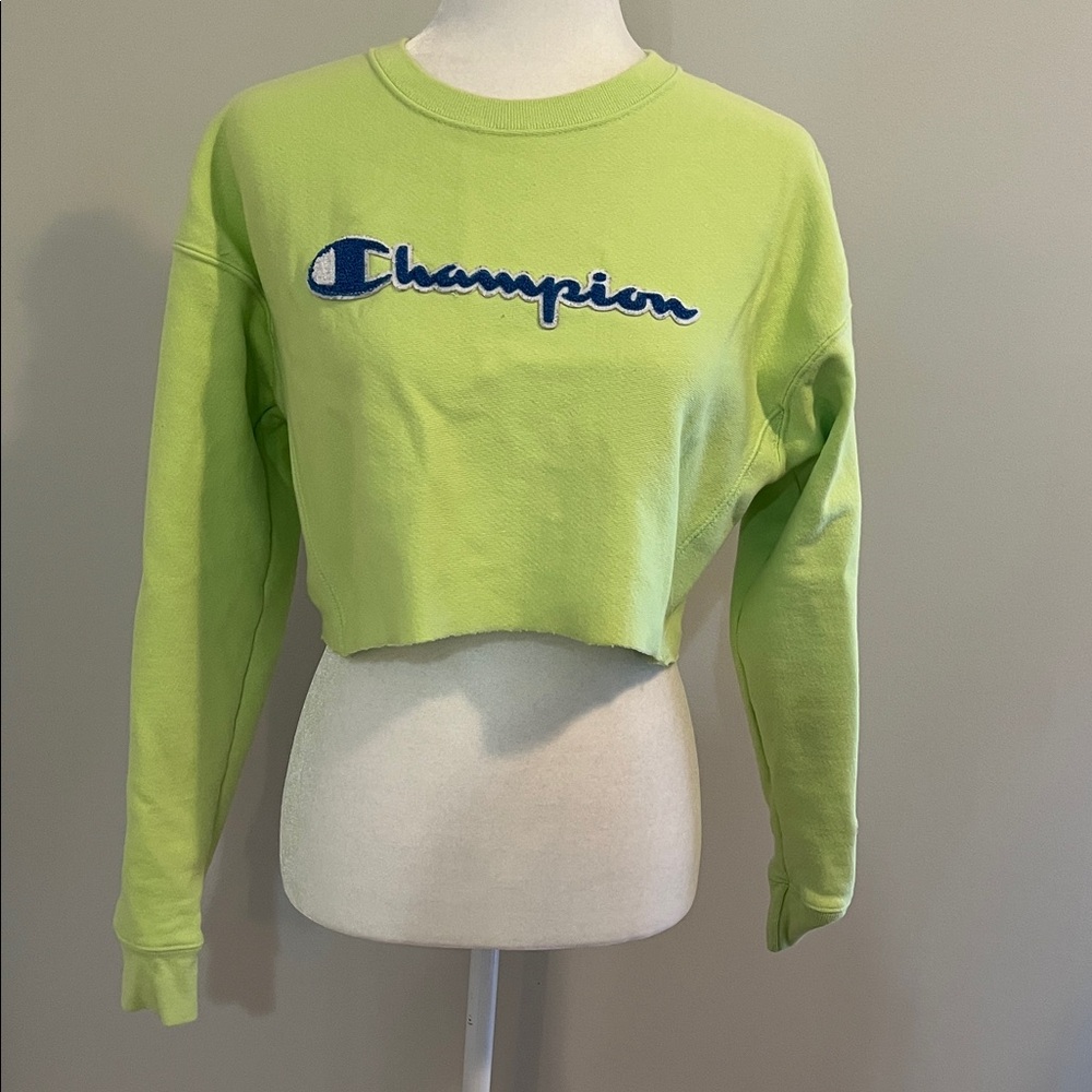 Champion Neon Green Crop Top